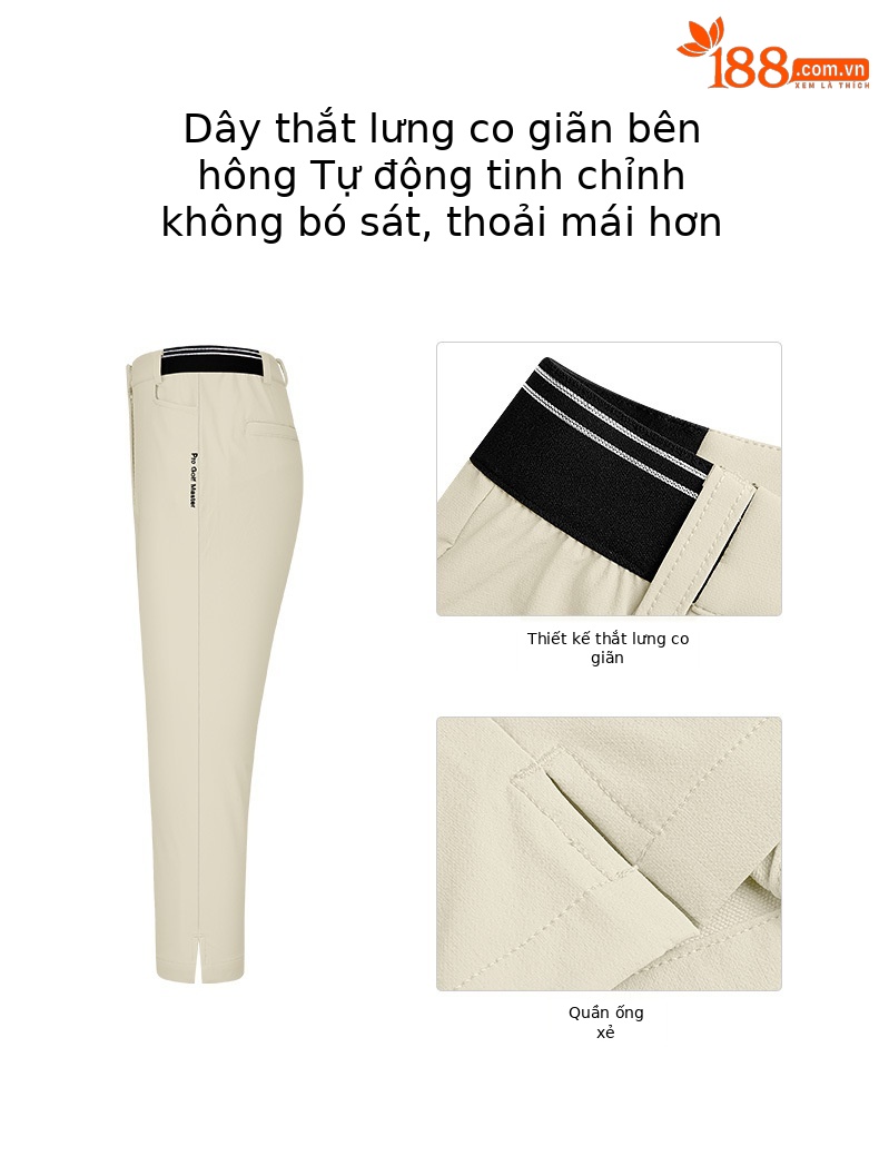 Quần cắt golf trẻ em PGM cạp co giãn, quần thể thao mùa hè cho bé gái — Yf591-áo màu xanh hải quân, YF591-Áo màu trắng, KUZ157-Quần cắt ngắn màu trắng, Kuz157-Quần cắt màu xanh nước biển chi tiết 3
