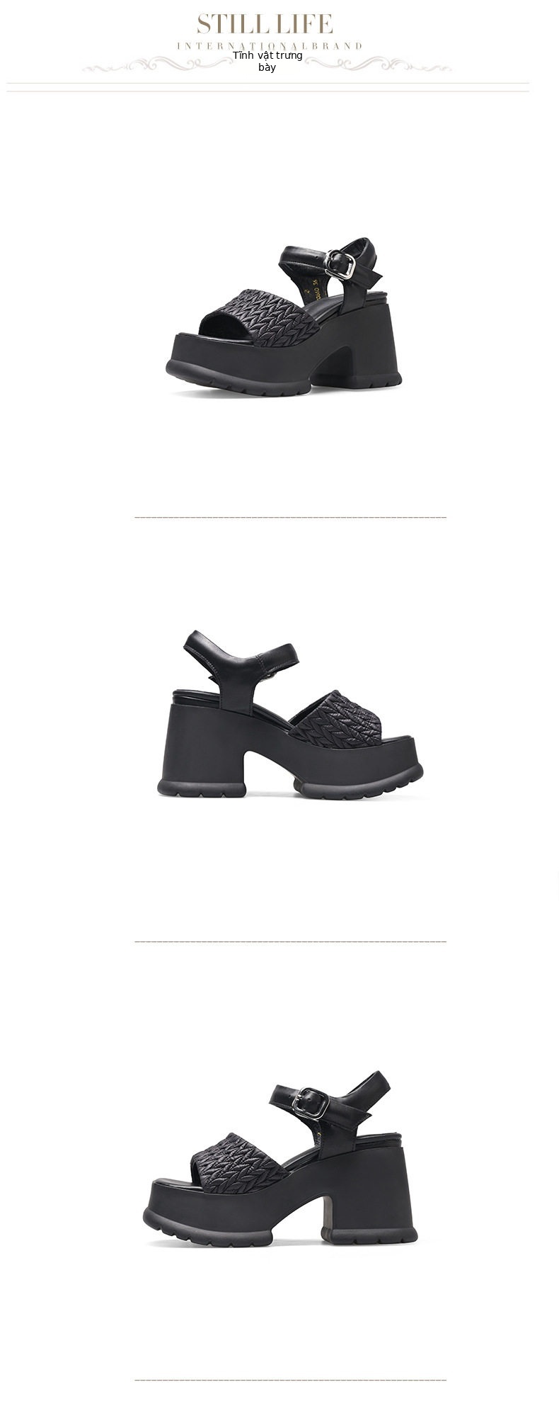Dép sandal nữ quai chữ V đơn giản phong cách Anh — Hồng, Trắng, Đen chi tiết 10