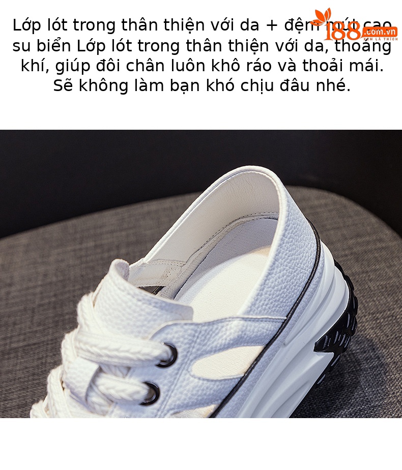 Giày sneaker nữ đế dày da khoét lỗ phong cách retro mùa hè 2026 — M2331 màu trắng, M2331 màu xanh lam, M2331 màu hồng chi tiết 6