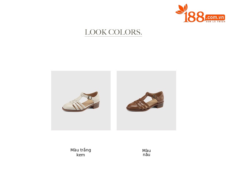 Dép sandal nữ mũi kín quai chữ T dệt kiểu La Mã, gót dày — Màu nâu đậm chi tiết 7