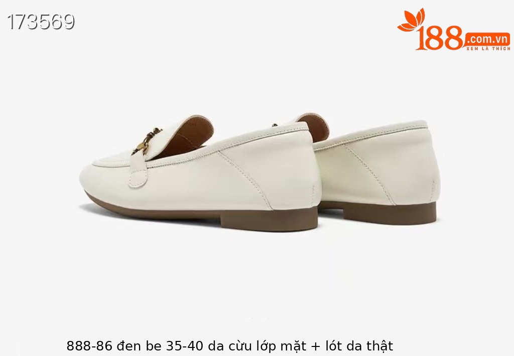 Giày lười nữ da cừu siêu mềm mũi vuông phong cách Chanel — Màu đen chi tiết 5