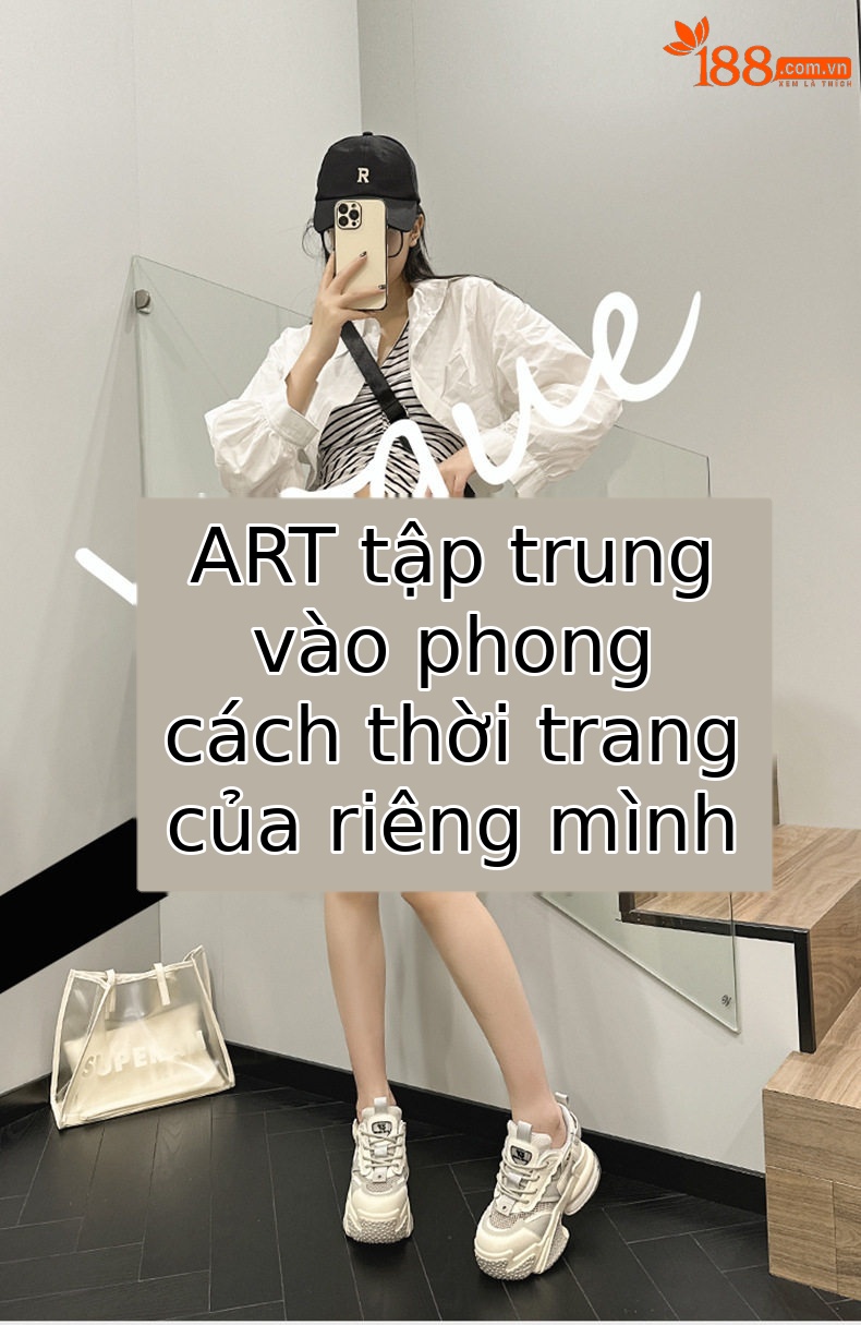 Giày sneaker nữ chunky đế dày da bò thật phối lưới thoáng khí, gót siêu cao 8 cm, tăng chiều cao — Trắng, đen, Xám, Hồng chi tiết 1