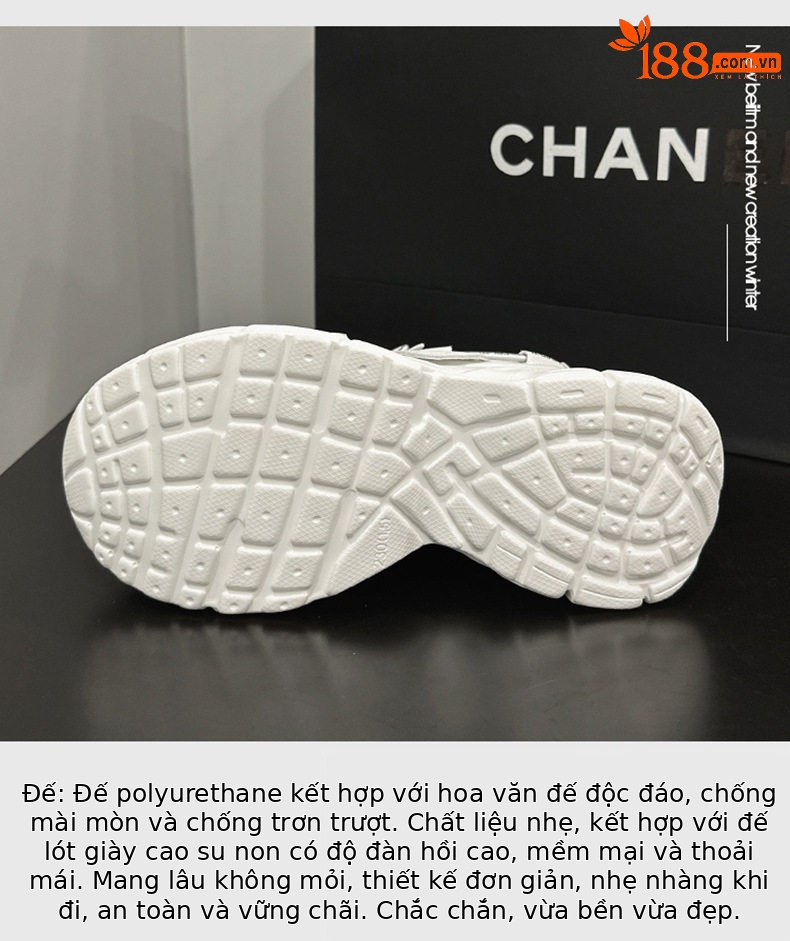 Giày sandal cao gót nữ hở mũi đế platform da bò thật, gót siêu cao 8 cm — Trắng, Hồng chi tiết 6