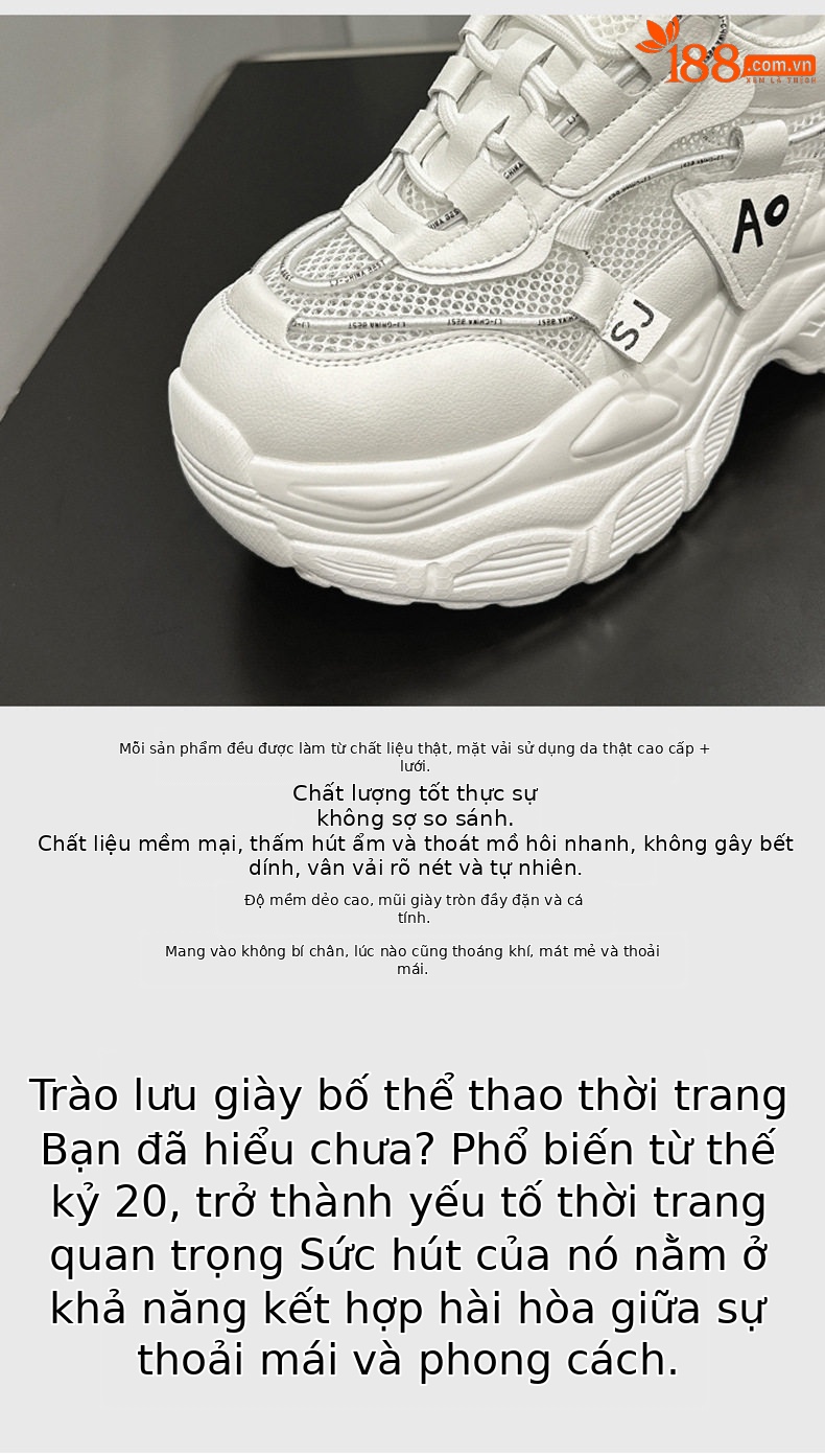 Giày sandal cao gót nữ hở mũi đế platform da bò thật, gót siêu cao 8 cm — Trắng, Hồng chi tiết 7