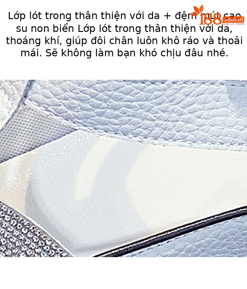 Sandal nữ đế giấu gót mùa hè 2026 khoét lỗ đính đá phong cách La Mã mũi kín — M2333 màu vàng, M2333 màu trắng, M2333 Màu Đỏ, M2333 màu xanh lam chi tiết 9