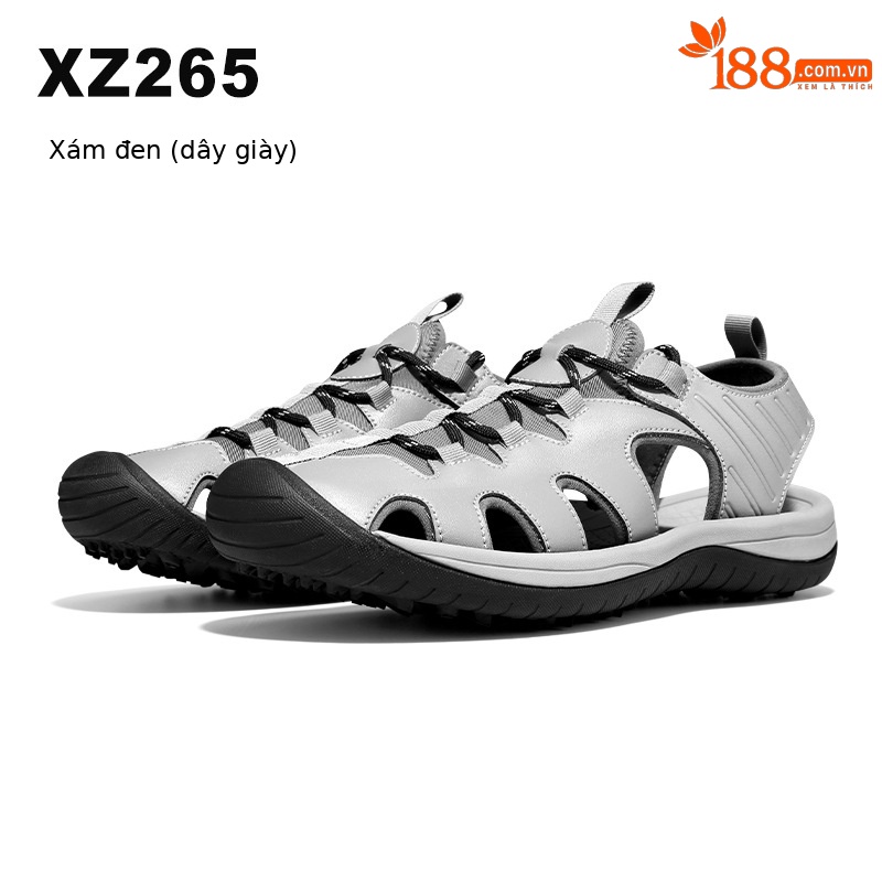 Giày golf nam PGM đế đinh dẻo chống trượt siêu thoáng khí — XZ265-màu đen xám (Dây giày thông thường), XZ265-màu đen xám (Dây giày khóa xoay)