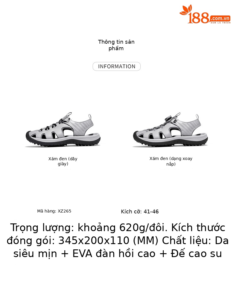 Giày golf nam PGM đế đinh dẻo chống trượt siêu thoáng khí — XZ265-màu đen xám (Dây giày thông thường), XZ265-màu đen xám (Dây giày khóa xoay) chi tiết 7
