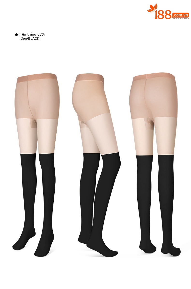 Quần legging nữ lụa lạnh mùa hè PGM Golf khâu liền chân tất dài chống nắng thoáng khí — WZ023-Da trên và dưới Đen chi tiết 13
