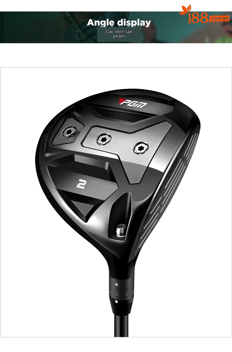 Gậy đánh golf PGM số 2 gỗ giao bóng, thân carbon titan, trọng tâm thấp, tay phải — MG047-Tay Phải nam số 2 (R cấp), MG047-Tay Phải nam số 2 (cấp SR), MG047-Tay Phải nam số 2 (S lớp) chi tiết 16