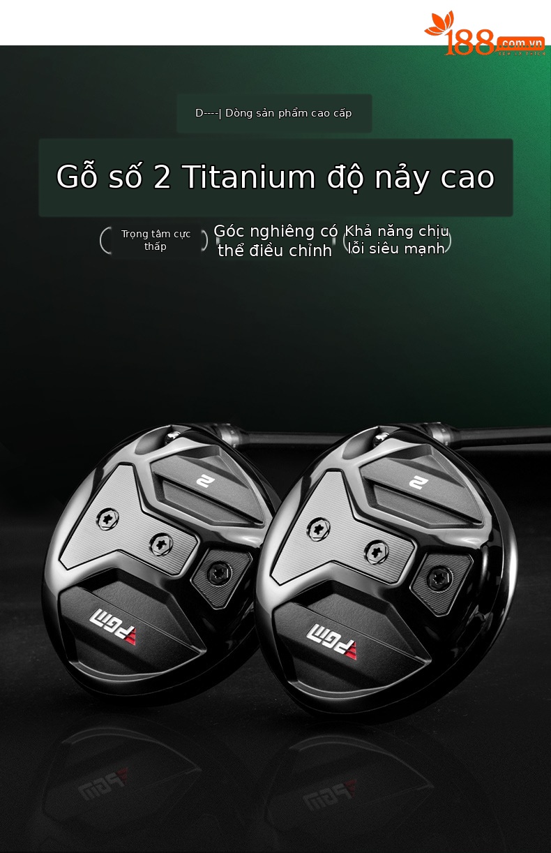 Gậy đánh golf PGM số 2 gỗ giao bóng, thân carbon titan, trọng tâm thấp, tay phải — MG047-Tay Phải nam số 2 (R cấp), MG047-Tay Phải nam số 2 (cấp SR), MG047-Tay Phải nam số 2 (S lớp) chi tiết 4