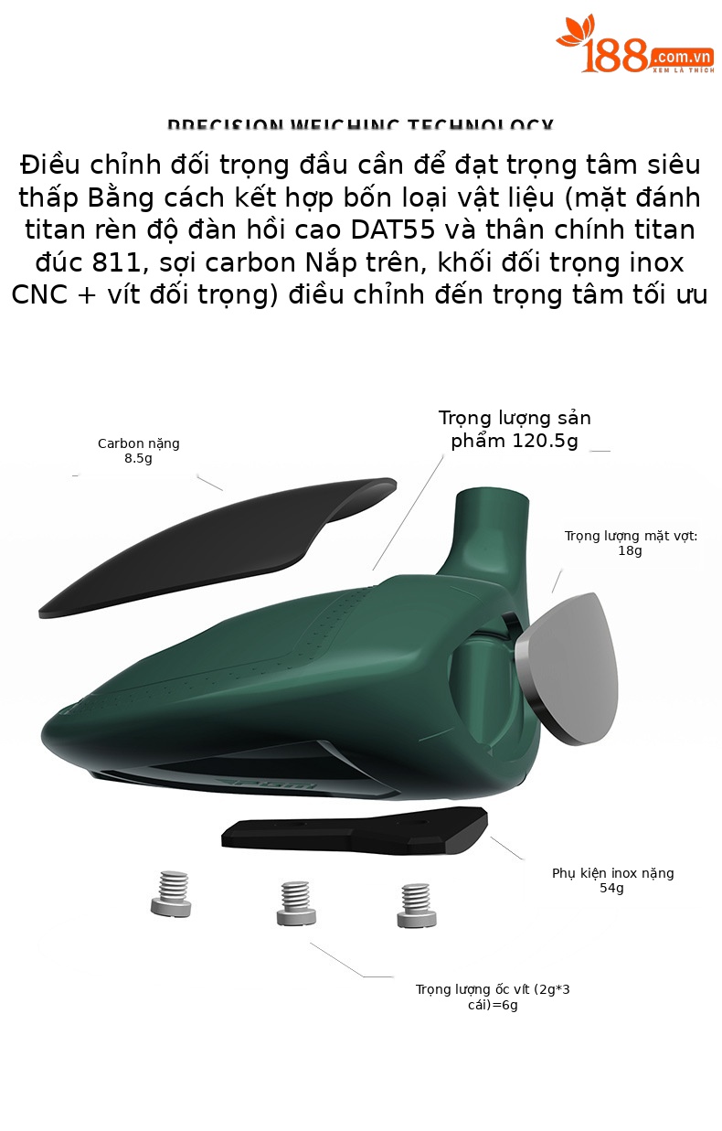 Gậy đánh golf PGM số 2 gỗ giao bóng, thân carbon titan, trọng tâm thấp, tay phải — MG047-Tay Phải nam số 2 (R cấp), MG047-Tay Phải nam số 2 (cấp SR), MG047-Tay Phải nam số 2 (S lớp) chi tiết 9