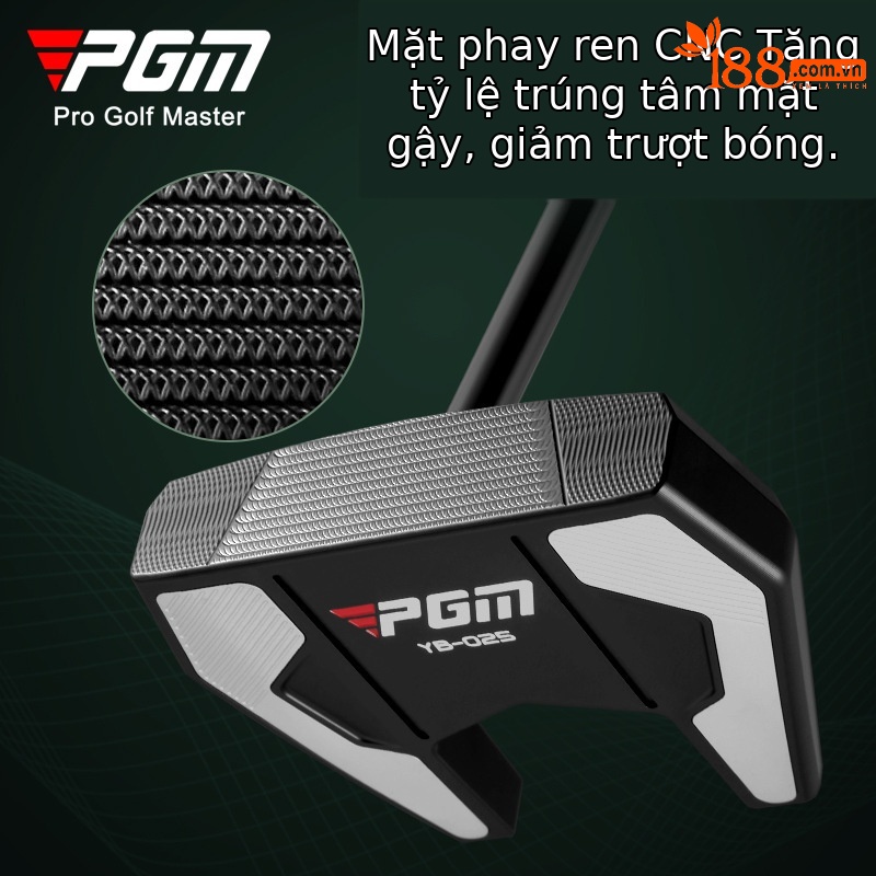 Gậy đánh golf PGM đầu nhôm hàng không, trọng tâm thấp, ổn định, dài 34 inch — TUG053-Màu đen bạc