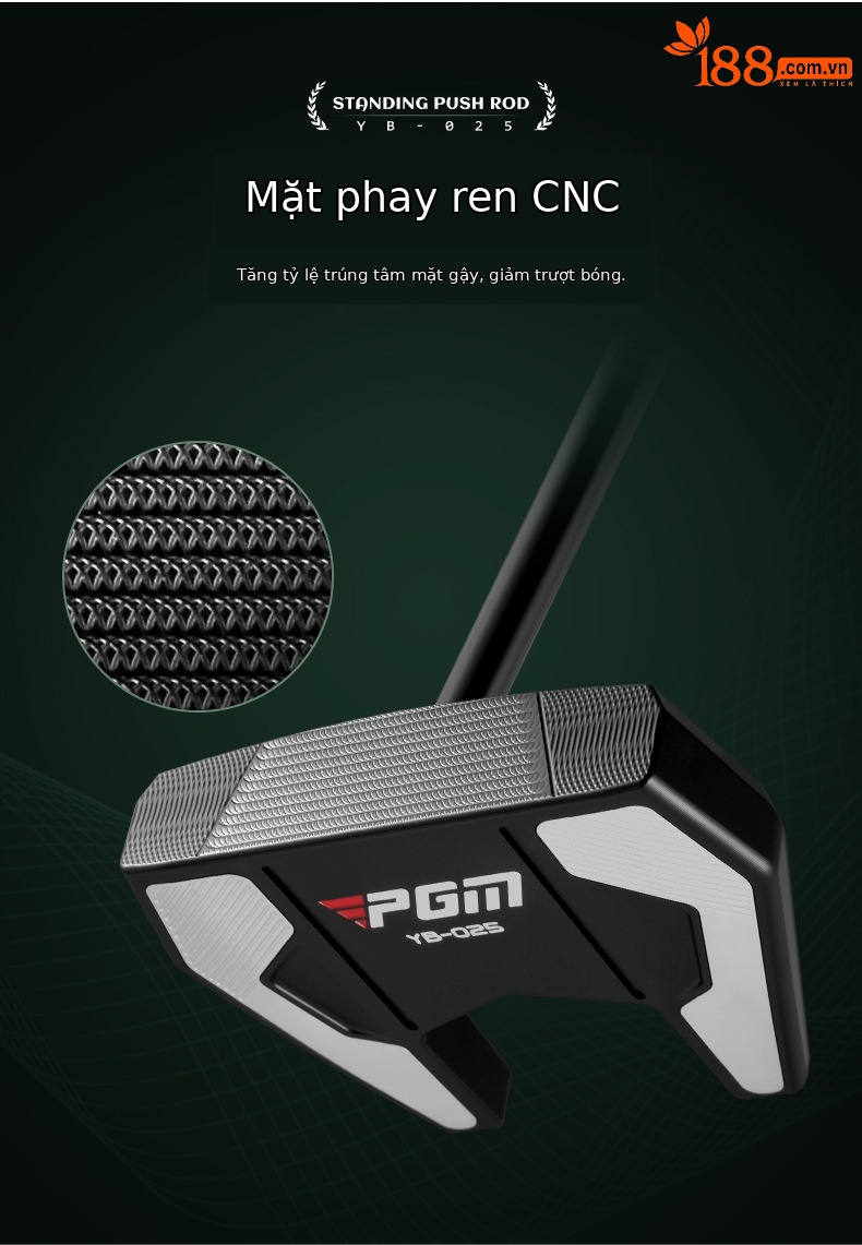 Gậy đánh golf PGM đầu nhôm hàng không, trọng tâm thấp, ổn định, dài 34 inch — TUG053-Màu đen bạc chi tiết 4