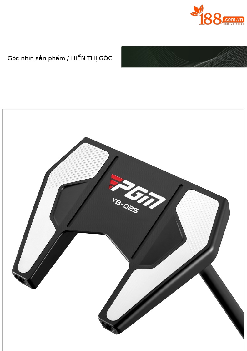 Gậy đánh golf PGM đầu nhôm hàng không, trọng tâm thấp, ổn định, dài 34 inch — TUG053-Màu đen bạc chi tiết 11