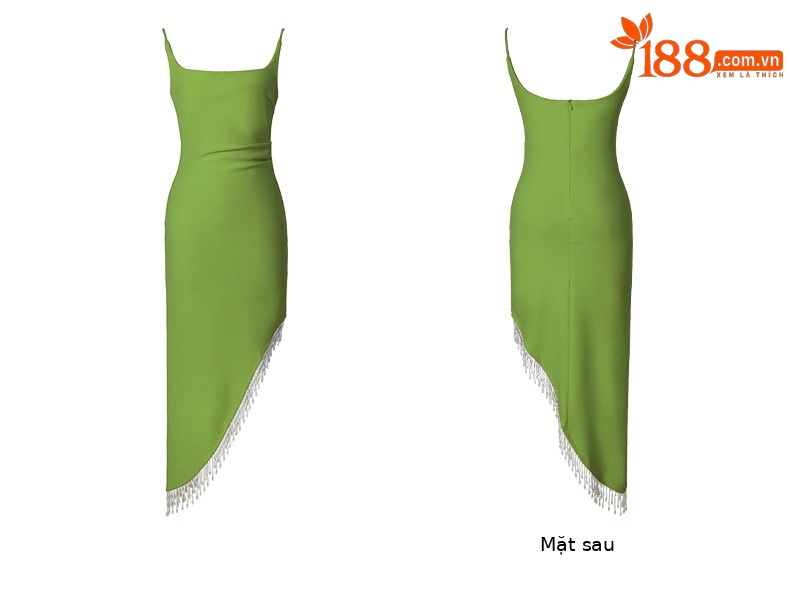 Đầm maxi nữ thắt eo thiết kế tua rua ôm dáng mùa hè — Màu cam chi tiết 6
