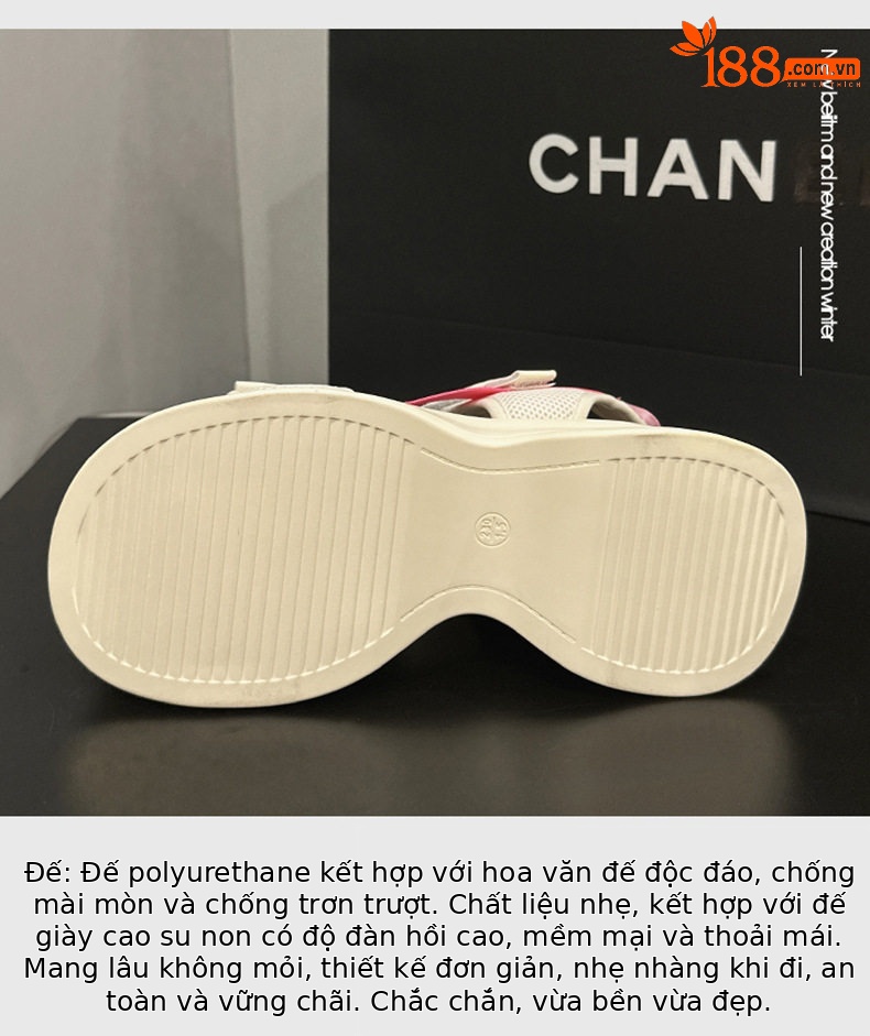 Dép sandal nữ quai chữ V đơn giản mùa hè, đế bệt, chất liệu microfiber — Đen, Len nguyên chất chi tiết 6