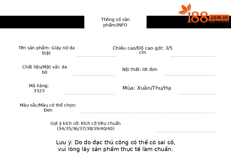Xăng đan nữ mũi nhọn da thật quai ngang gót nhỏ 3 cm — Gót đen cao 3 cm chi tiết 7