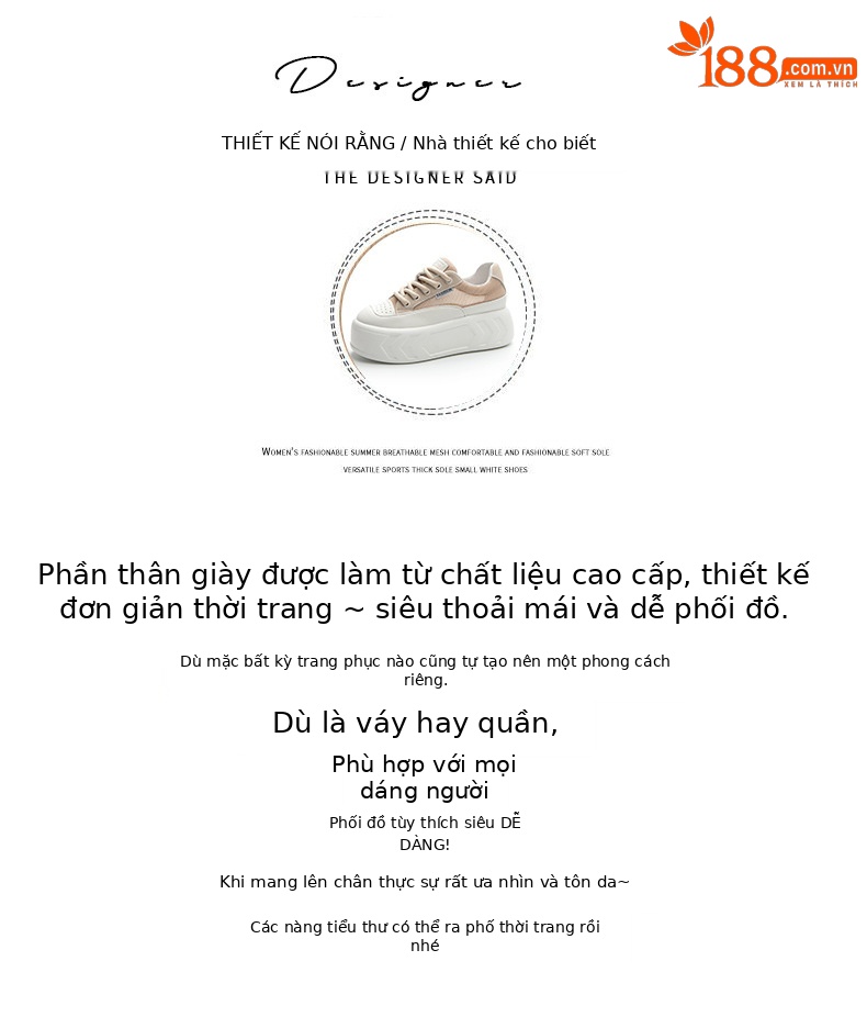 Giày sneaker nữ đế dày tăng chiều cao da bò mùa xuân 2025 — M2315 Màu mơ, M2315 màu trắng, M2315-1 mặt lưới màu trắng, M2315-1 mặt lưới màu hồng chi tiết 10