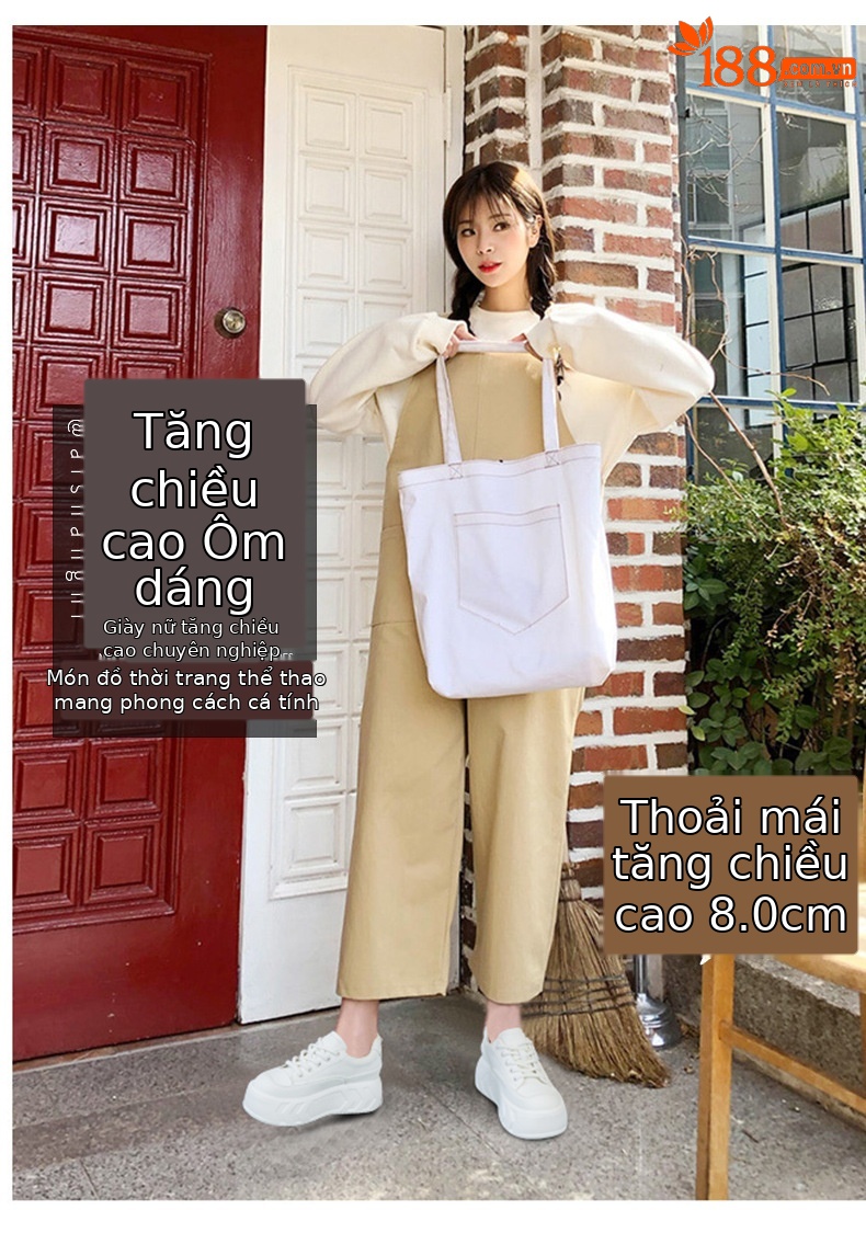 Giày sneaker nữ đế dày tăng chiều cao da bò mùa xuân 2025 — M2315 Màu mơ, M2315 màu trắng, M2315-1 mặt lưới màu trắng, M2315-1 mặt lưới màu hồng chi tiết 1