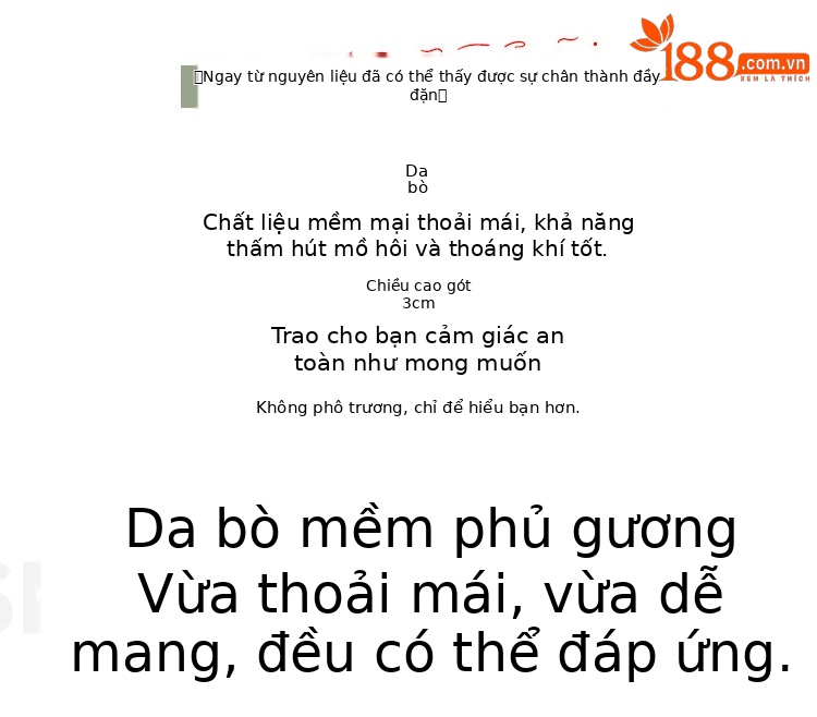 Dép sandal nữ da thật gót vuông quai chữ V phong cách tiên nữ — Màu đen chi tiết 4