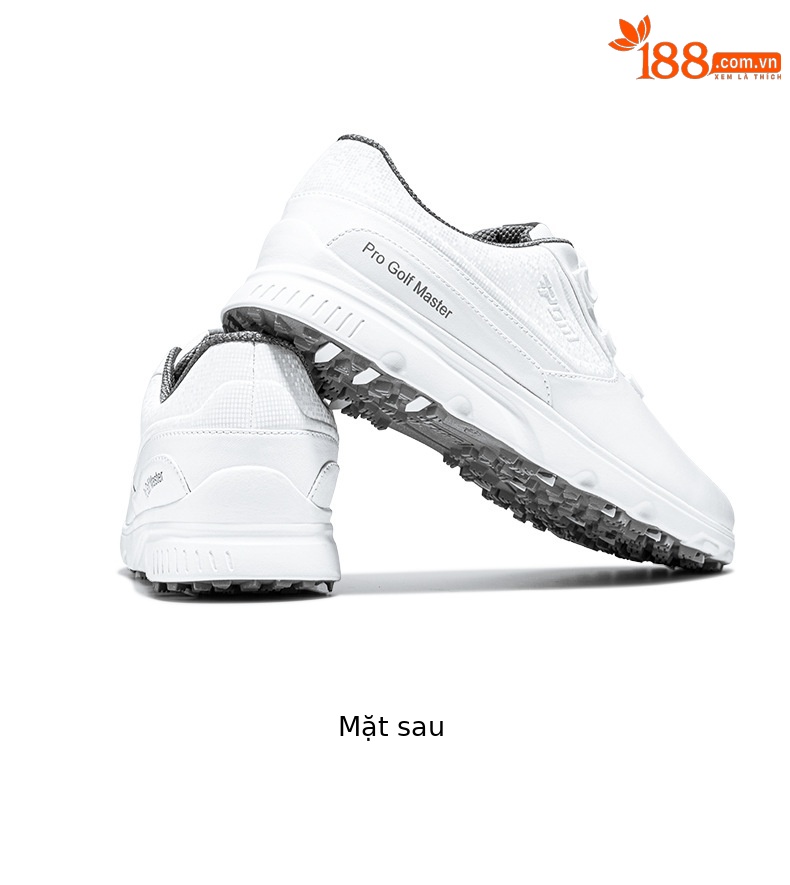 Giày golf nam PGM có núm vặn, đinh chống trượt, thoáng mát mùa hè — XZ276-màu trắng chi tiết 16