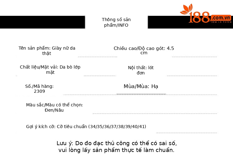 Sandal cao gót nữ da thật mũi hở kiểu Pháp gót vuông 9 cm — Màu nâu chi tiết 7