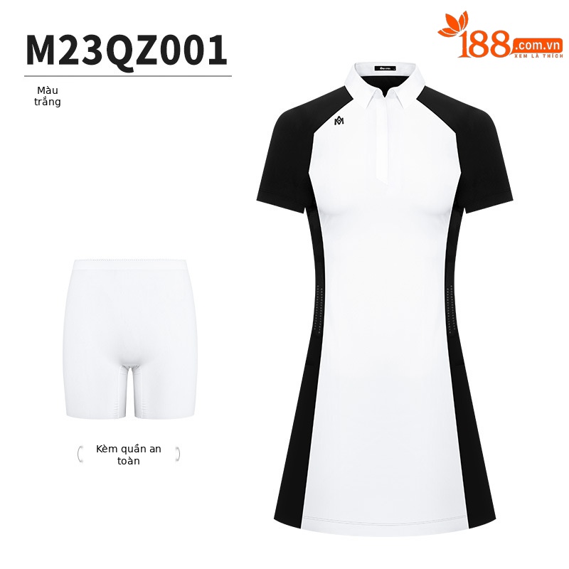 M23QZ001-Trắng (với quần an toàn)