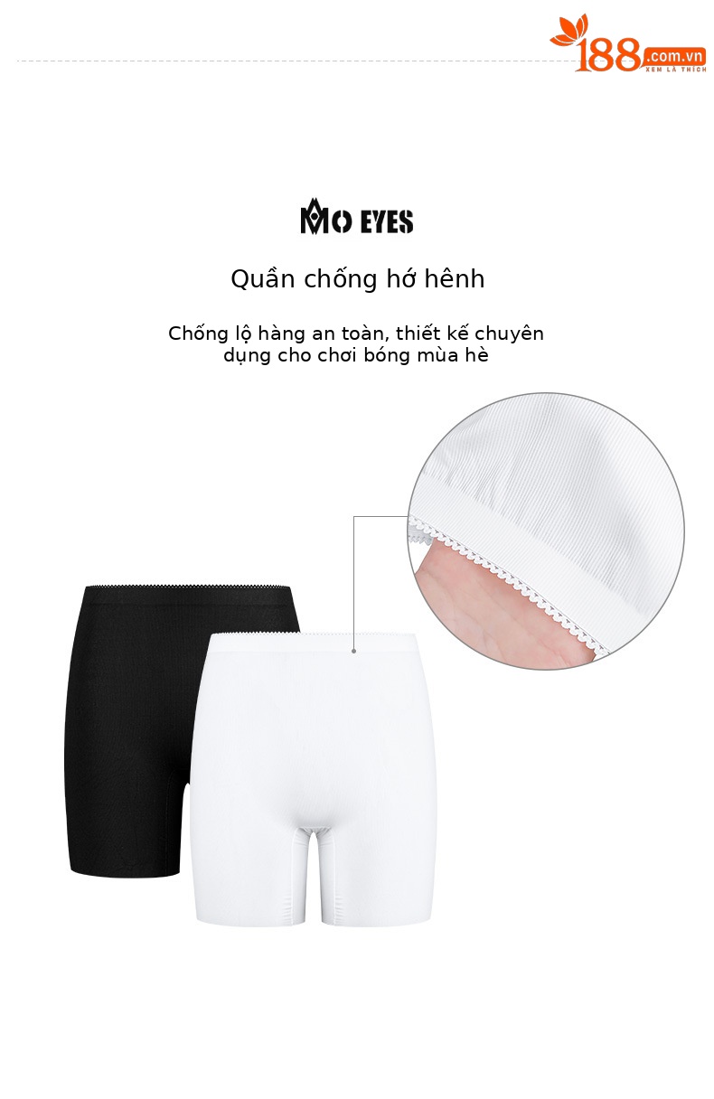 Váy golf nữ co giãn cao, thoáng khí, phối quần an toàn — M23QZ001-Đen (với quần an toàn), M23QZ001-Trắng (với quần an toàn) chi tiết 5