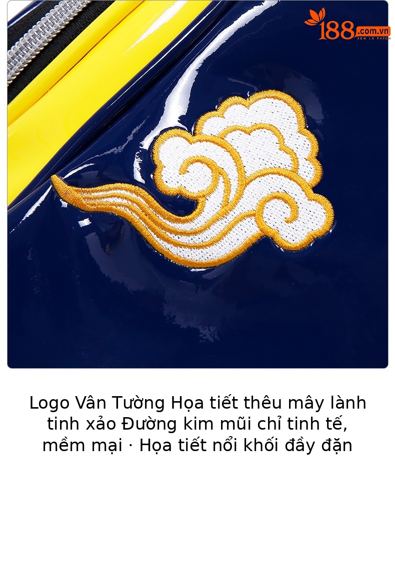 Túi golf PGM cao cấp chống nước thêu Vạn Lý Trường Thành phong cách quốc gia — QB140-màu xanh đậm chi tiết 13