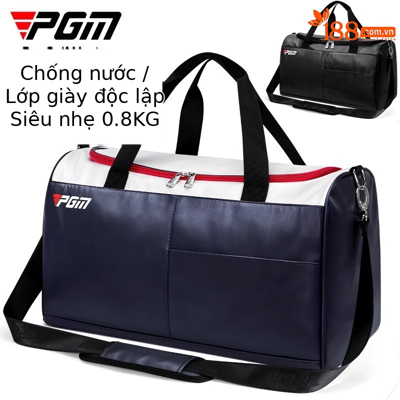 Túi đựng đồ golf PGM chống nước siêu nhẹ, dung tích lớn 48×26×28 cm — YWB044-Màu đen, YWB044-Trắng xanh đậm