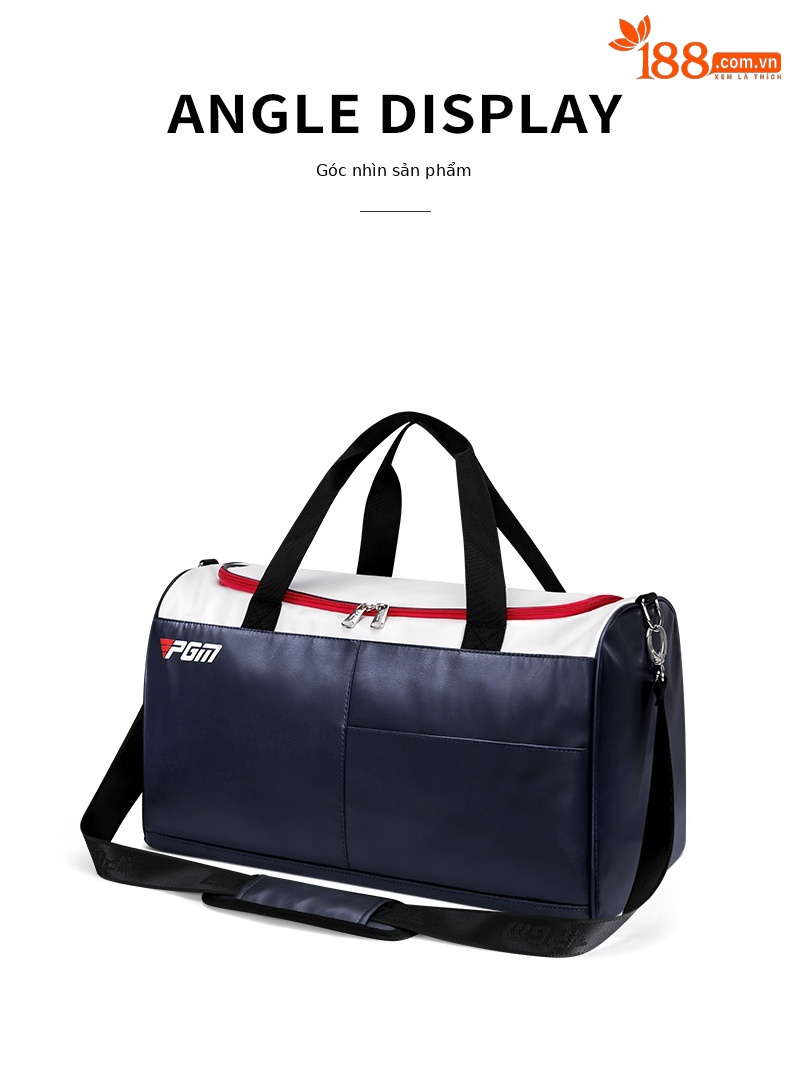 Túi đựng đồ golf PGM chống nước siêu nhẹ, dung tích lớn 48×26×28 cm — YWB044-Màu đen, YWB044-Trắng xanh đậm chi tiết 12