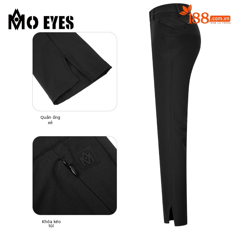 Quần dài golf nữ PGM vải thể thao co giãn 4 chiều, dáng chín tấc — M23KUZ007-Quần chín tấc màu đen, M23KUZ007-Quần chín tấc màu trắng