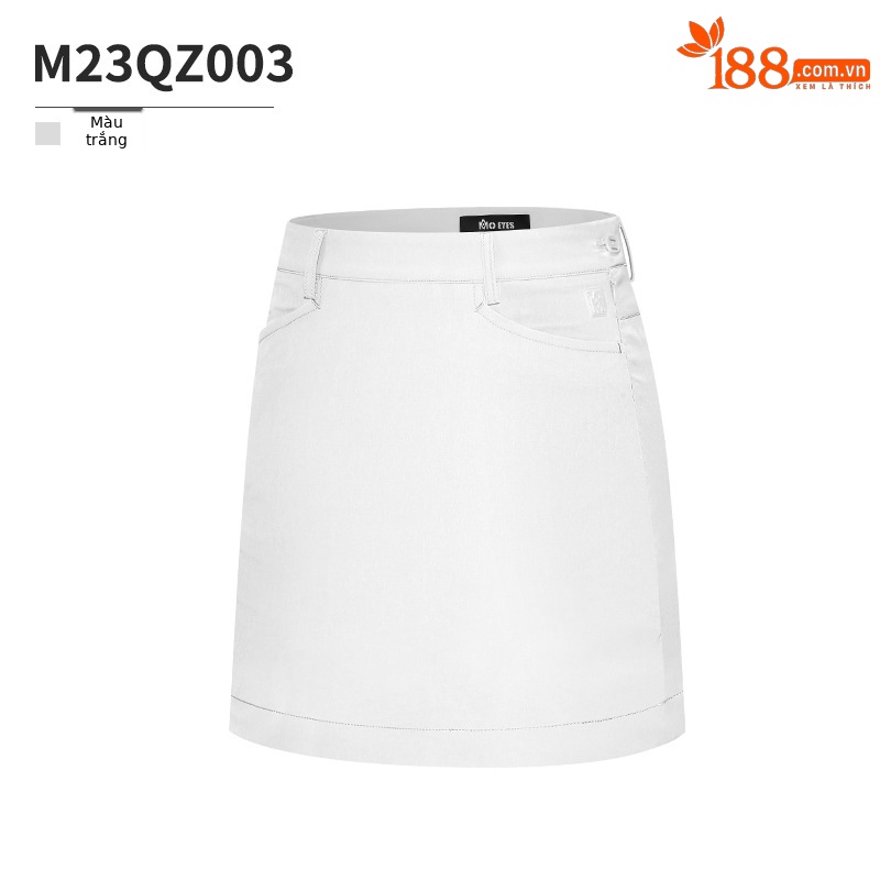 Váy ngắn golf nữ co giãn cao ôm sát dáng mùa hè — M23QZ003-Váy ngắn màu trắng, M23QZ003-Váy ngắn màu đen