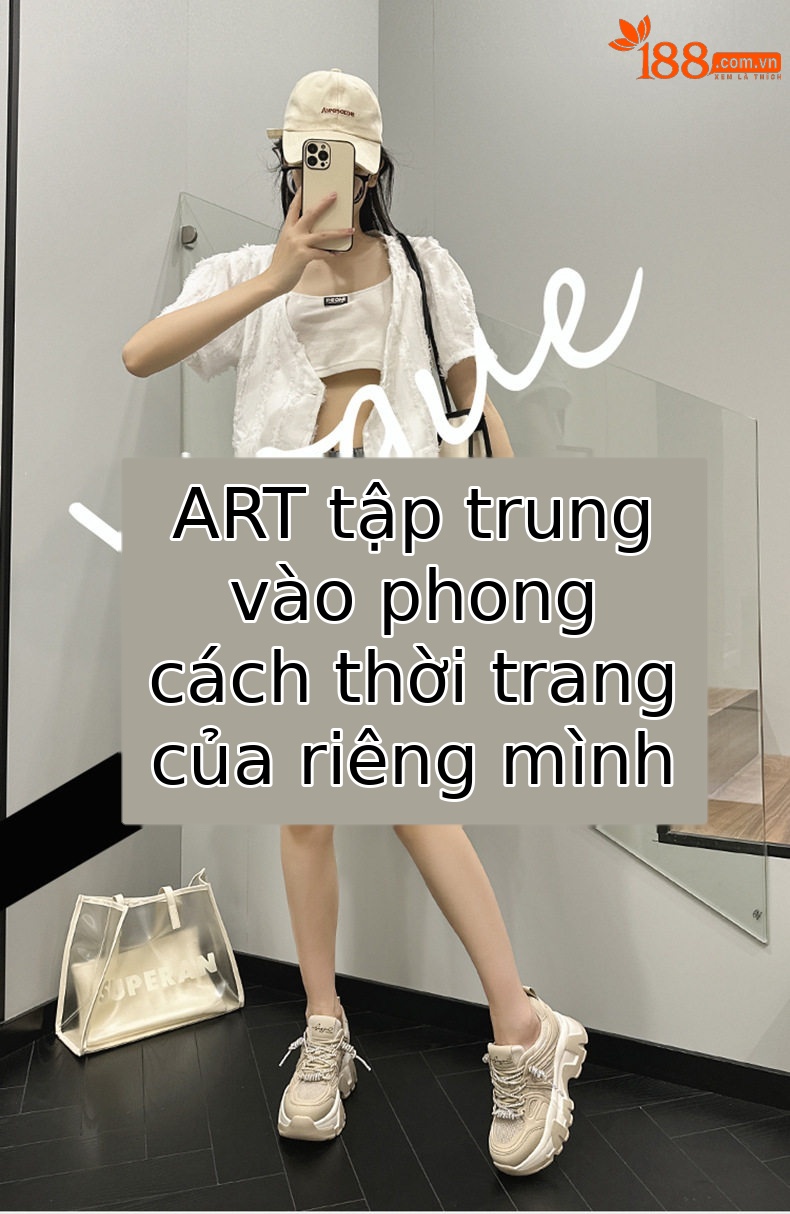 Giày sneaker nữ chạy bộ mesh thoáng khí đế cao 6-8 cm, mũi tròn, dây buộc — Len thuần, Ka ki chi tiết 1