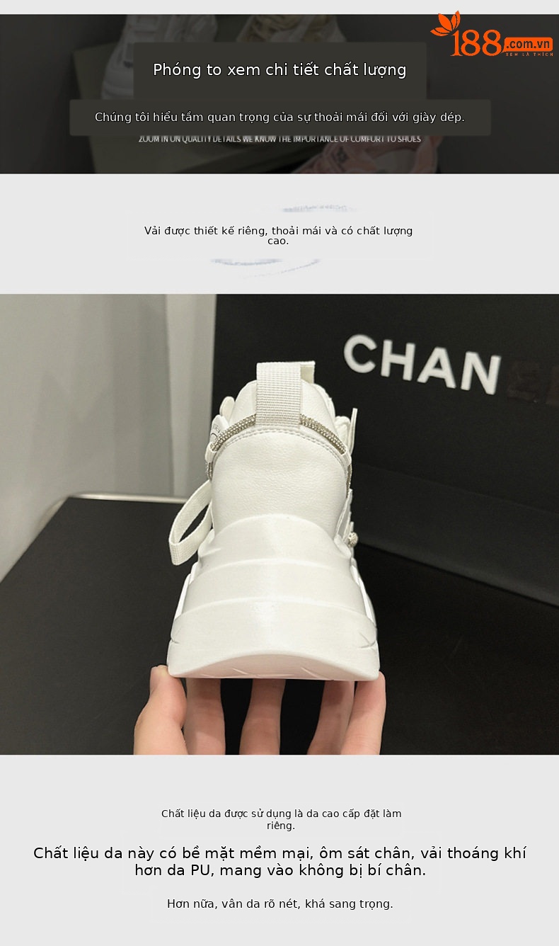 Giày sandal nữ gót thấp thanh lịch, mũi tròn, quai dây buộc, đế wedge PU, gót 6-8 cm — Xám bột, Trắng, Mơ chi tiết 5