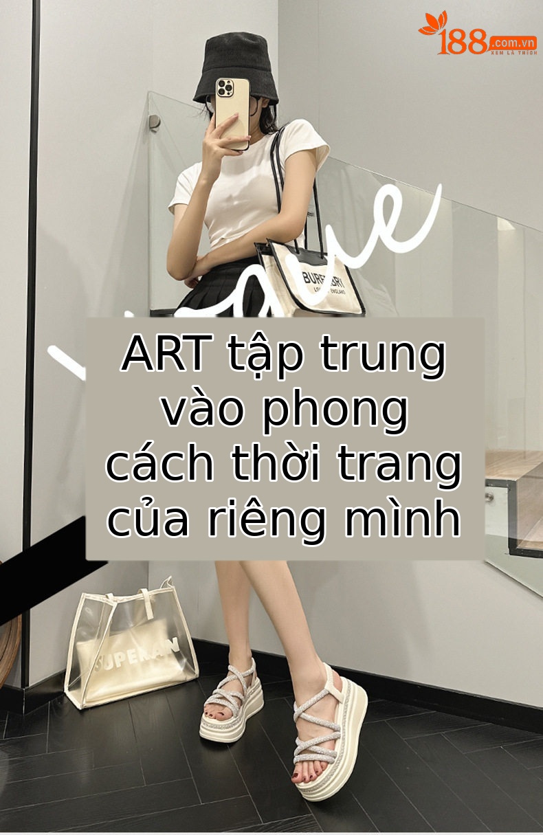 Dép sandal nữ quai chữ V đơn giản phong cách La Mã — Đen, Len nguyên chất chi tiết 1