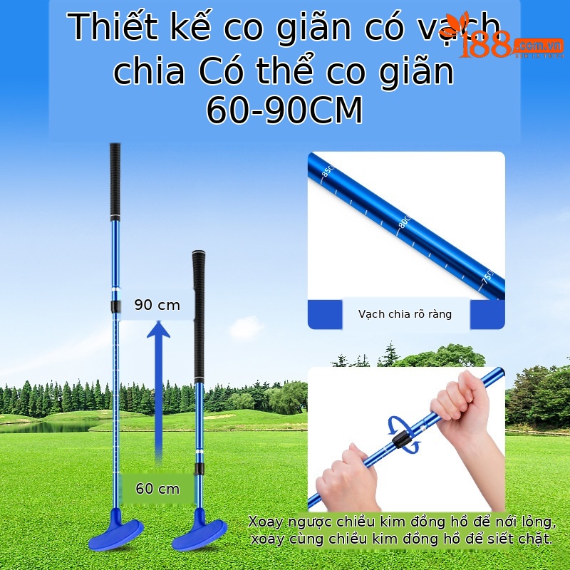 Gậy golf hai mặt PGM cho người mới bắt đầu, có thể điều chỉnh độ dài 60-90 cm — JRTUG014-đỏ (có thể điều chỉnh 60-90CM), JRTUG014-màu xanh (có thể điều chỉnh 60-90CM), JRTUG014-Đen (có thể điều chỉnh 60-90CM)