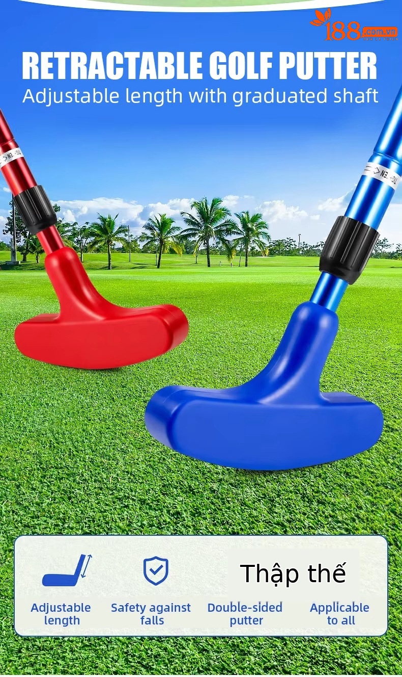 Gậy golf hai mặt PGM cho người mới bắt đầu, có thể điều chỉnh độ dài 60-90 cm — JRTUG014-đỏ (có thể điều chỉnh 60-90CM), JRTUG014-màu xanh (có thể điều chỉnh 60-90CM), JRTUG014-Đen (có thể điều chỉnh 60-90CM) chi tiết 15