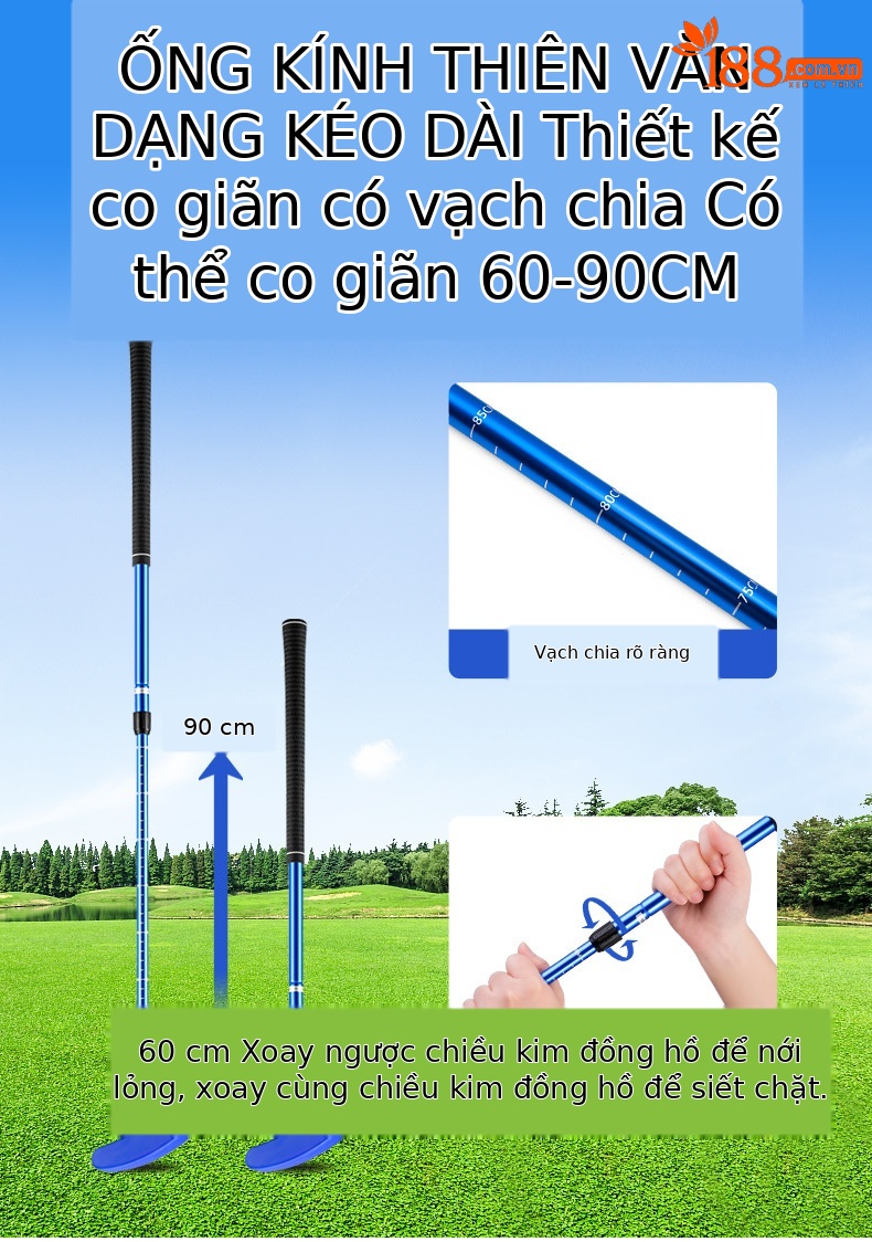 JRTUG014-màu xanh (có thể điều chỉnh 60-90CM)