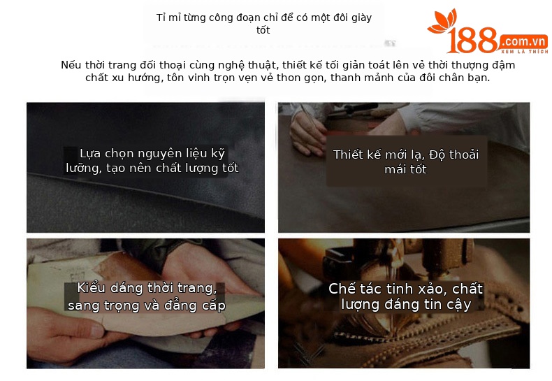Sandal cao gót nữ quai ngang đế xốp dày da bò thật — Màu nâu chi tiết 18