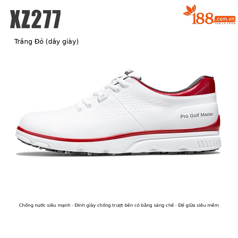 Xz277-trắng đỏ (Dây giày bình thường)