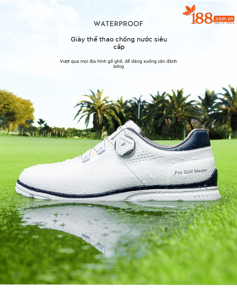Giày golf PGM thể thao thoáng khí mùa hè chống trượt có núm vặn — XZ277-màu xám trắng (Dây giày thông thường), Xz277-trắng đỏ (Dây giày bình thường), XZ277-màu xanh trắng (Dây giày bình thường), Xz277-trắng đỏ (Dây giày khóa xoay) chi tiết 6