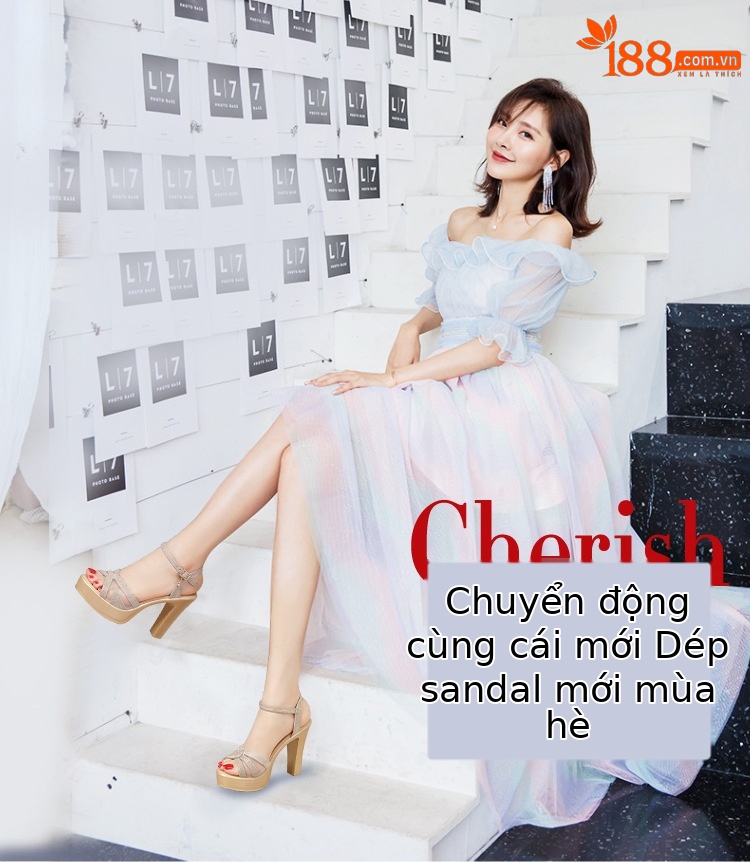 Sandal cao gót nữ mũi hở đế dày platform lưới vàng kim 2025 — Màu đen, Màu vàng, 7836 đen 8cm, 7836 màu hồng 8cm chi tiết 1