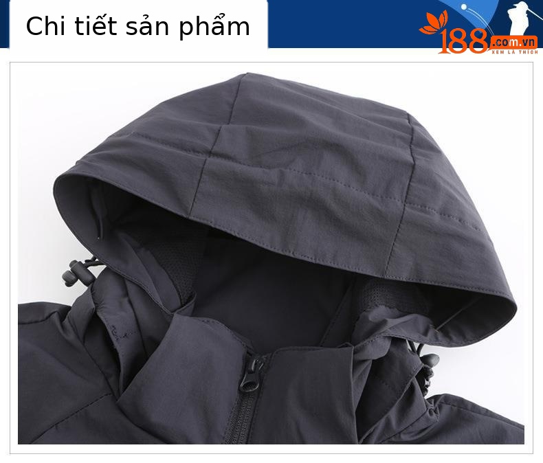 Áo khoác chống gió nam dài tay PGM Golf – thiết kế cổ đứng, nhẹ thoải mái — YF376 Áo khoác nam dài tay màu xanh nước biển, YF376 Áo khoác nam dài tay màu trắng, YF387 Áo khoác dây kéo dài tay nam màu trắng, YF376 Áo khoác nam dài tay màu đỏ chi tiết 41