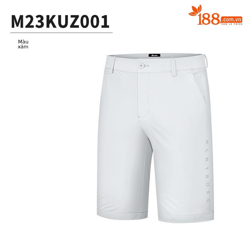 Quần short golf nam Moeyes Magic Eye co giãn thoáng khí — M23KUZ001-Quần short màu xám, M23KUZ001-Quần short màu xanh lá cây, M23KUZ001-Quần short đen
