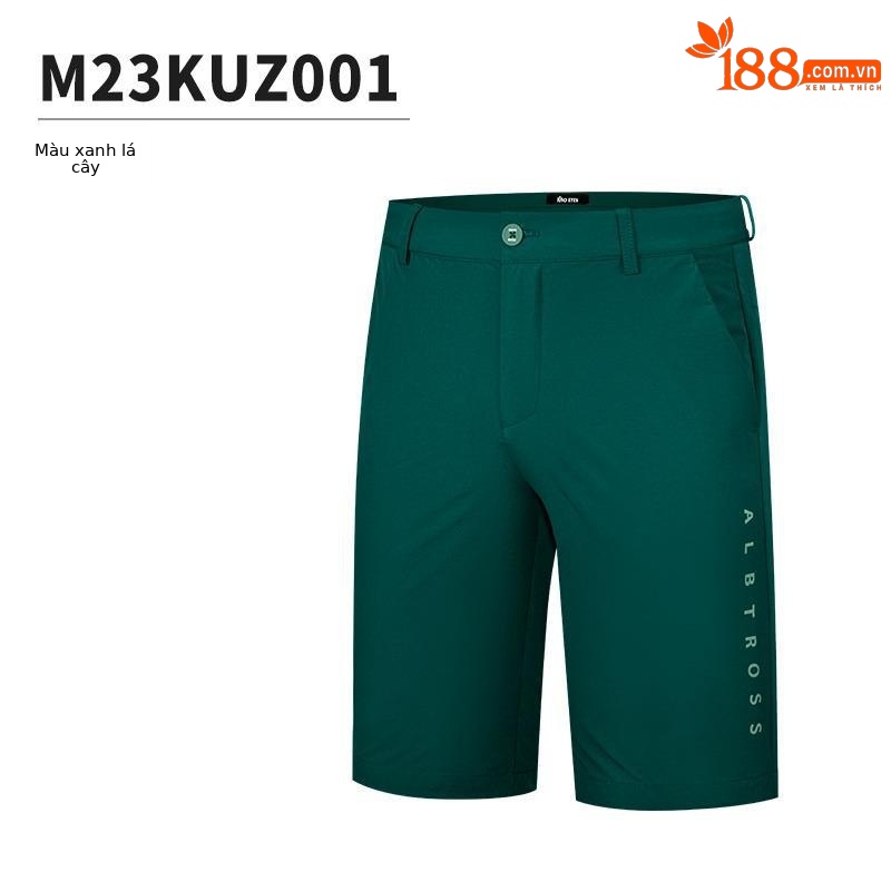 M23KUZ001-Quần short màu xanh lá cây