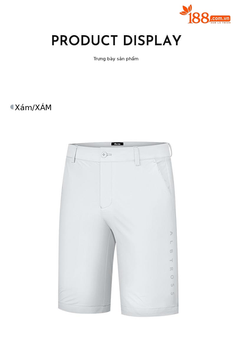 Quần short golf nam Moeyes Magic Eye co giãn thoáng khí — M23KUZ001-Quần short màu xám, M23KUZ001-Quần short màu xanh lá cây, M23KUZ001-Quần short đen chi tiết 11