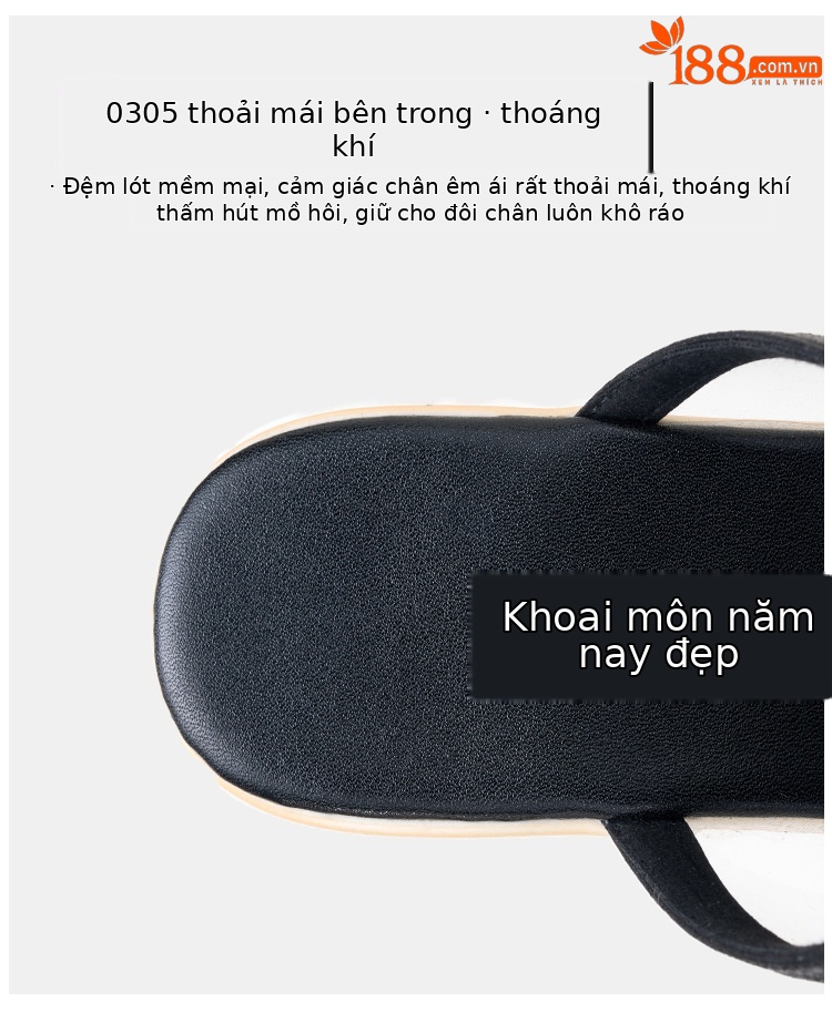 Dép sandal nữ đế xuồng cao trong suốt, mũi hở, gót 8 cm, đế dày, size lớn — Màu đen 8cm, Màu vàng 8cm chi tiết 8