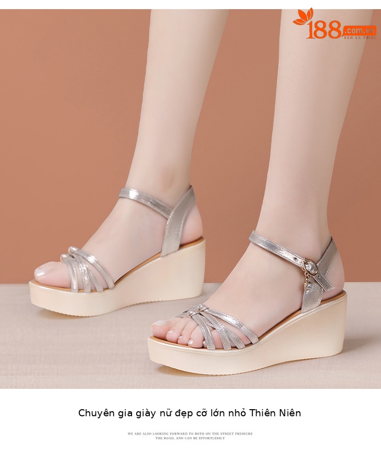 Dép sandal nữ đế xuồng platform gót 6 cm, quai chữ V, phong cách hè 2025 — Đen 6CM, Màu vàng 6CM chi tiết 10