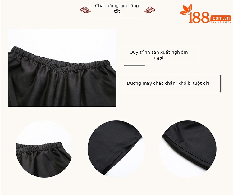 Quần short nam vải sợi mây thơm dáng rộng 5 tấc mặc nhà mùa hè chi tiết 3